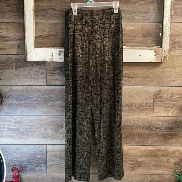 Coldwater Creek Pants - Coldwater Creek Ladies Pants, Size Petite Large, Black and Gold